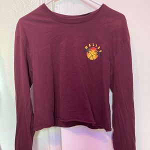 Malibu long sleeve cropped